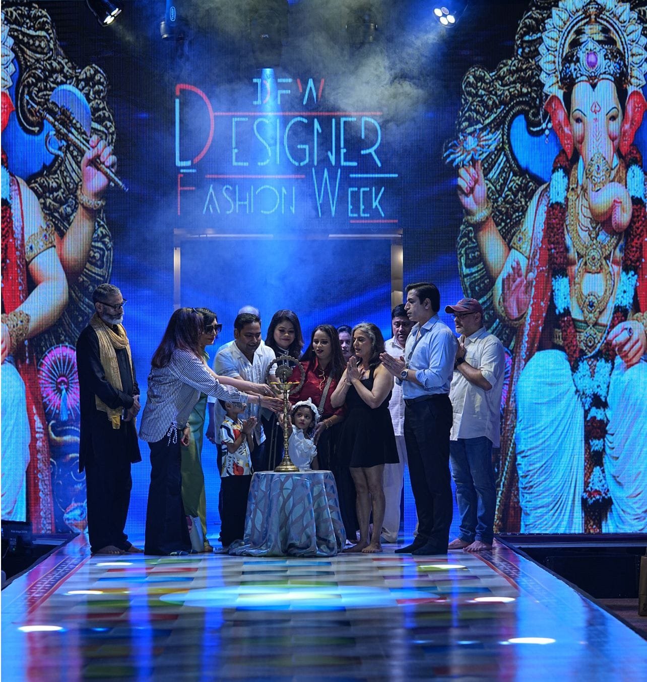 Celebration on the Designer Fashion Week stage